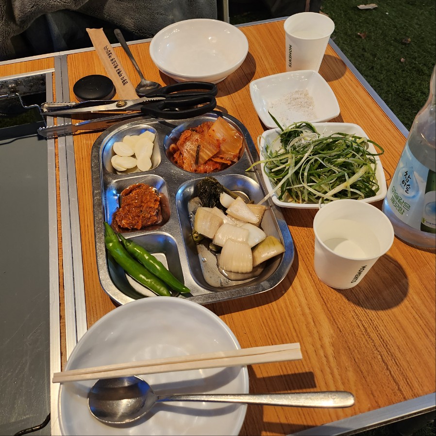 부천캠핑고기/부천맛집 여월가든 야외 바베큐